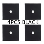 Set of 4 pieces stove protection foil, black color